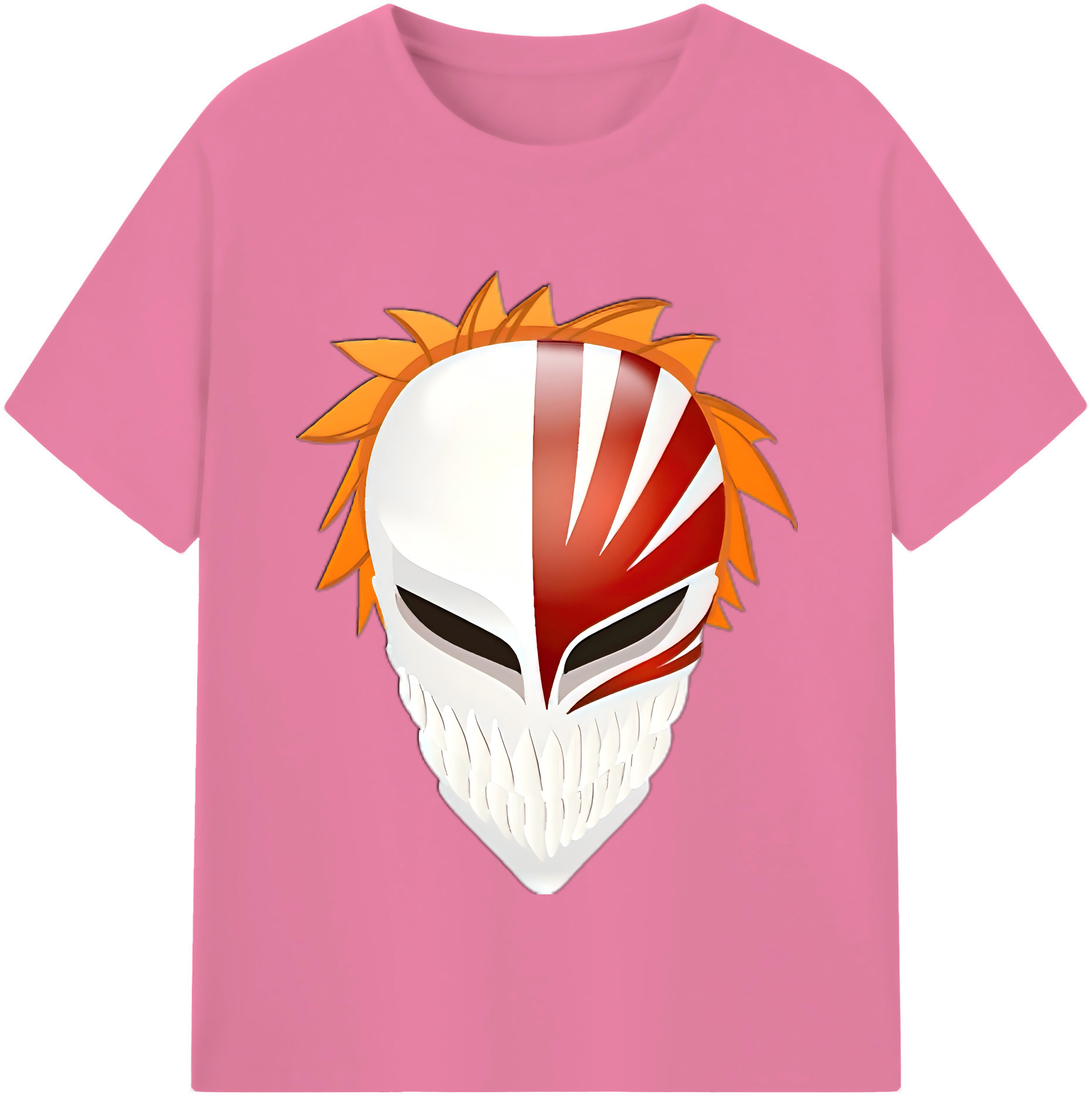 （画像用） ブリーチ 黒崎一護（くろさき いちご）BLEACH Kurosaki Ichigo 綿100％半袖Tシャツ（フロントプリント）